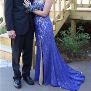 Blue prom dress
